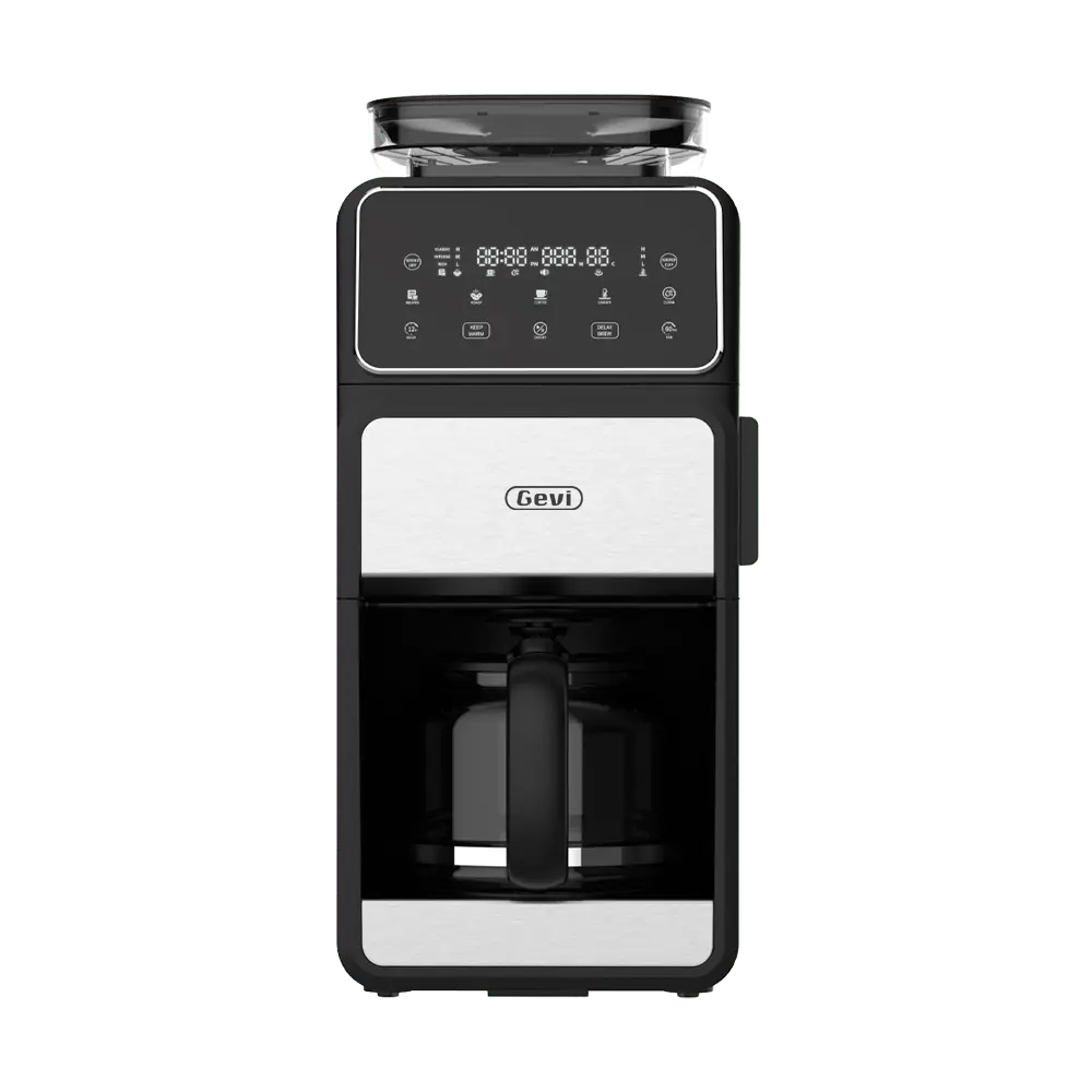 GEVI | 10-Cup Drip Coffee Maker Machine with Grinder and LED GEVI | 10-Cup Drip Coffee Maker Machine with Grinder and LED