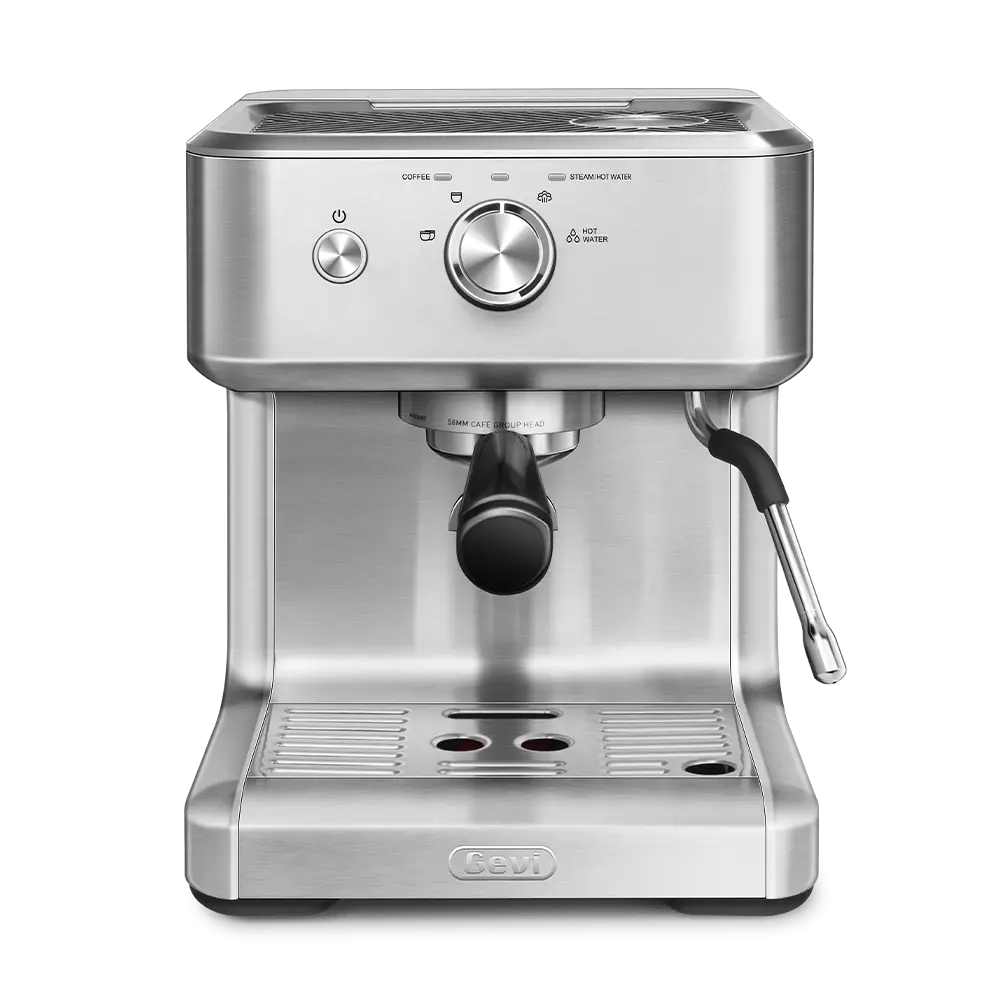 GEVI | Ezbru Espresso Machine with Pre-infusion | ECMC0