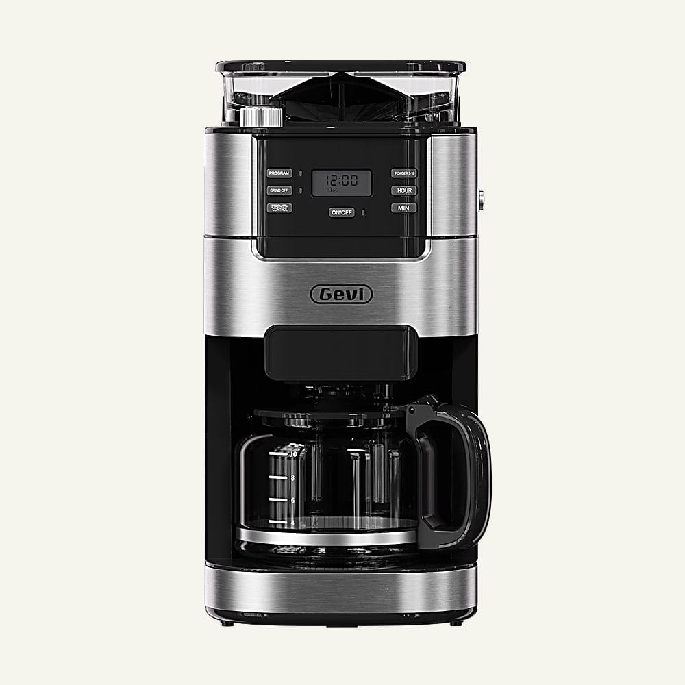 GEVI | 10-Cup Coffee Maker Machine with Built-in Grinder