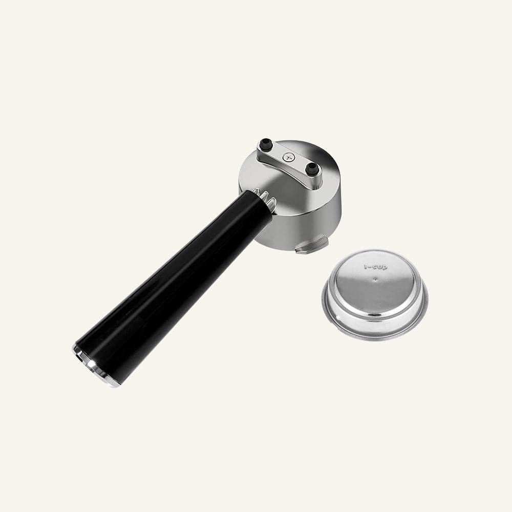 Single Cup Dual Wall Metal Filter and Portafilter Combo For Espresso Coffee Machine ECMG0, ECMA0 