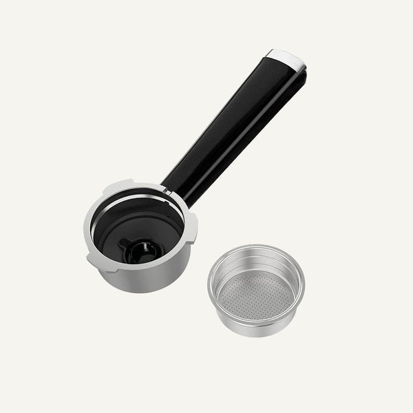 Single Cup Dual Wall Metal Filter and Portafilter Combo For Espresso Coffee Machine ECMG0, ECMA0 