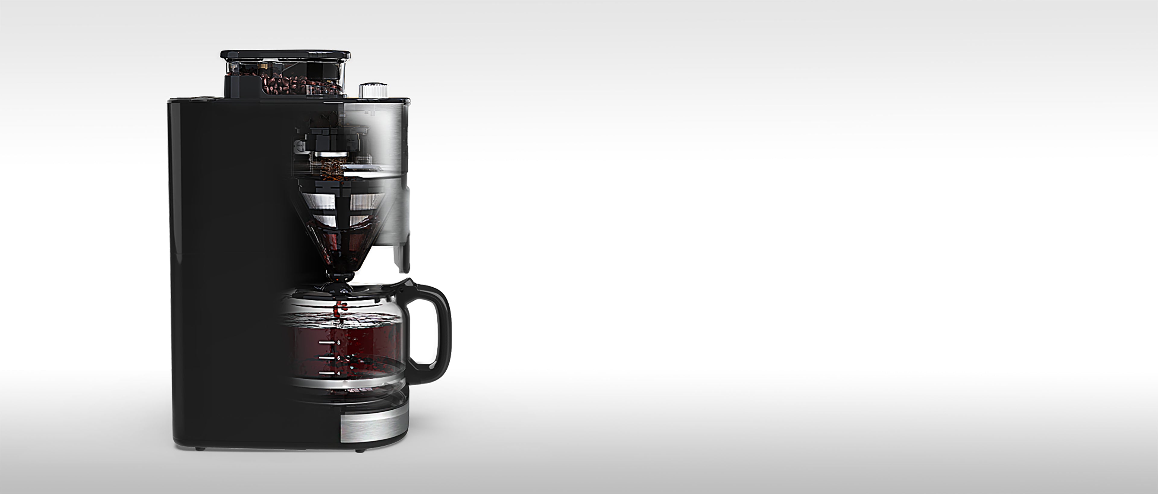 GEVI | 10-Cup Coffee Maker Machine with Built-in Grinder GEVI | 10-Cup Coffee Maker Machine with Built-in Grinder