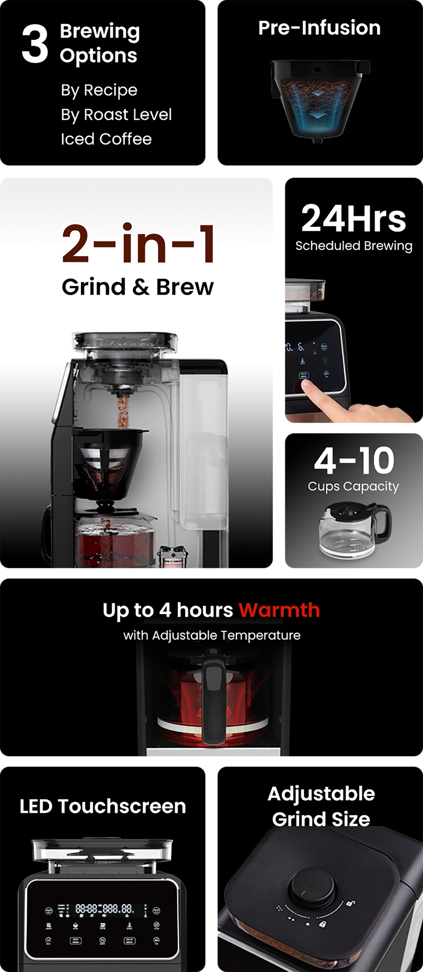 値下げ⭐︎半額以下⭐︎Gevi 10-Cup Drip Coffee Maker Amazon.com: Gevi 10-Cup Drip Coffee Maker with Carafe for