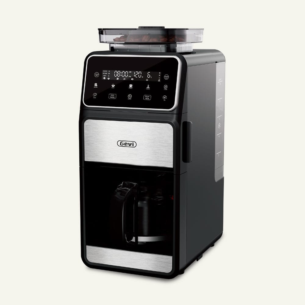 GEVI 10-Cup Drip Coffee Maker Machine with Grinder and LED Touchscreen DCMF0 