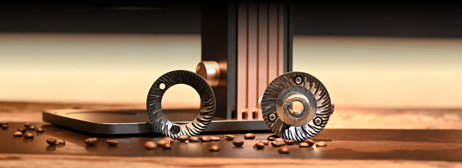 64mm Titanium-Coated Flat Burrs