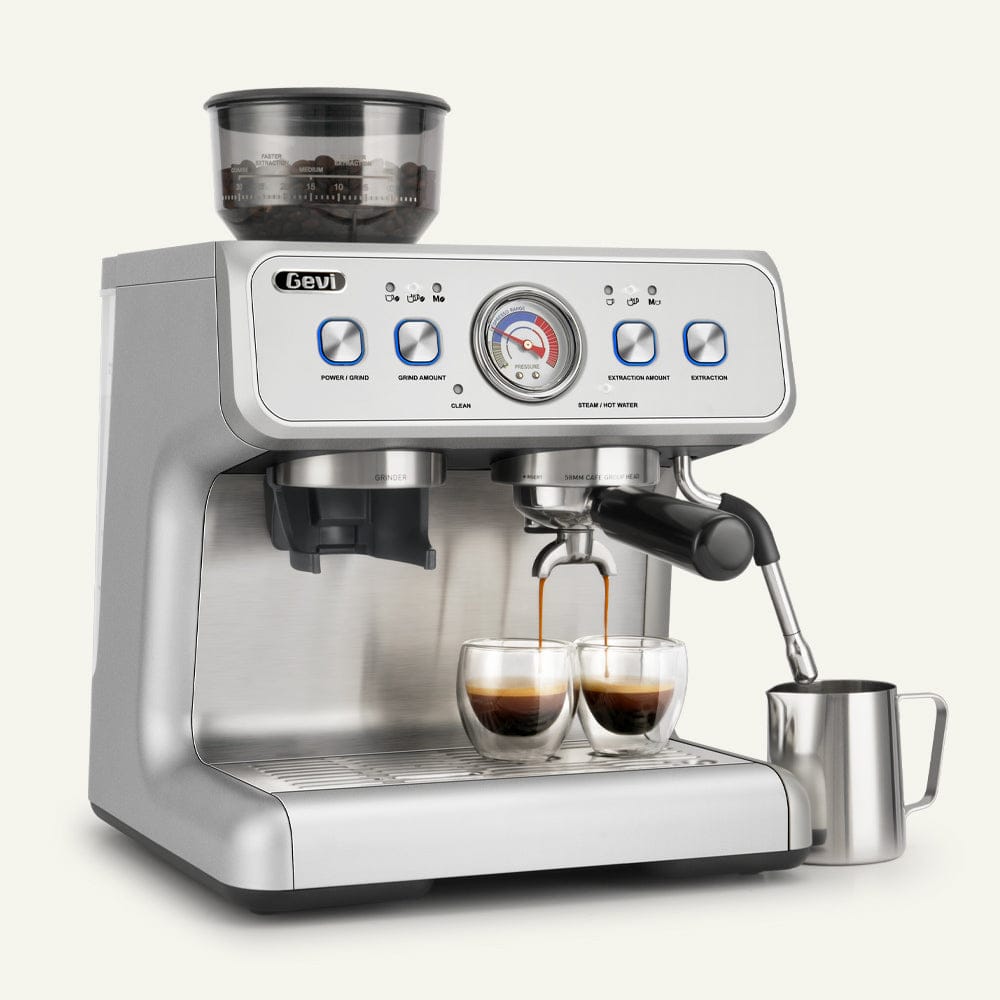 GEVI Dual Boiler Espresso Coffee Maker Machine ECMF0 