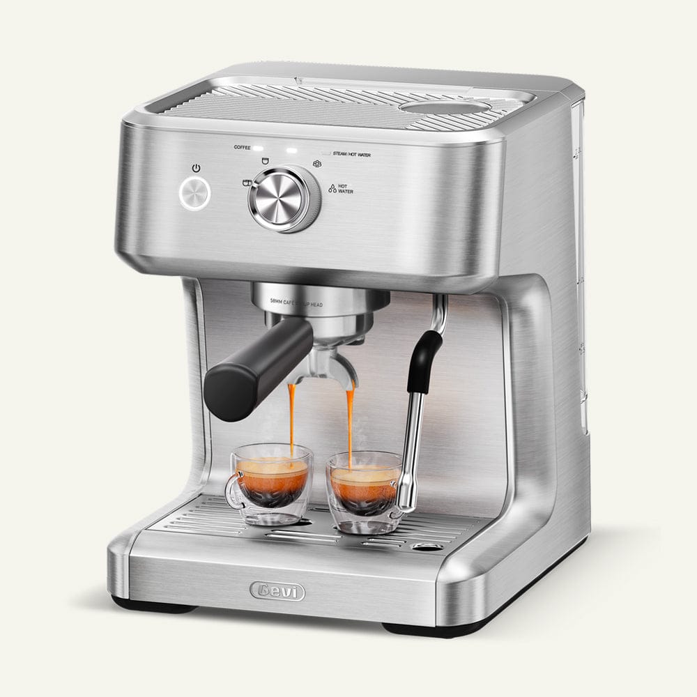 GEVI Ezbru 1000 Espresso Coffee Maker Machine with Pre-infusion ECMC0 