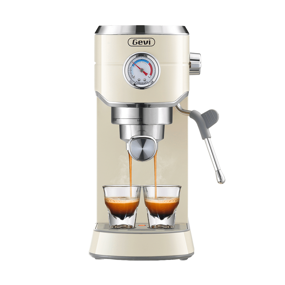 Gevi Compact Espresso Coffee Machine with Milk Frother