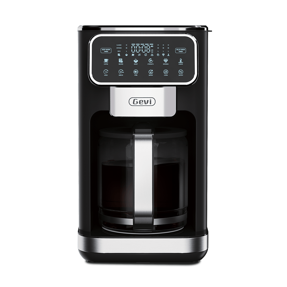GEVI | 12-Cup Drip Coffee Maker Machine with LED Touchscreen DCMA0