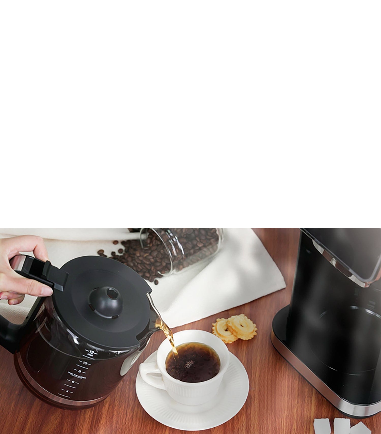 GEVI | 12-Cup Drip Coffee Maker Machine with LED Touchscreen DCMA0