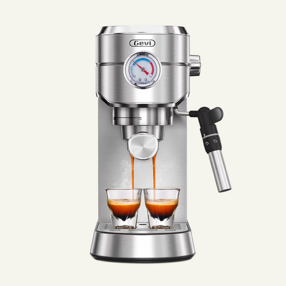 Compact Espresso Coffee Machine with Milk Steam Wand ECMA0 
