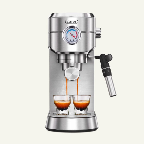 Compact Espresso Coffee Machine with Milk Steam Wand ECMA0 