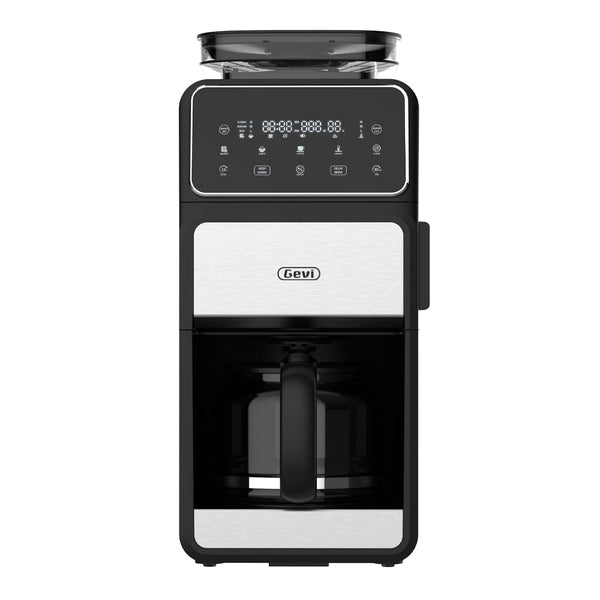 GEVI 10-Cup Drip Coffee Maker Machine with Grinder and LED Touchscreen DCMF0