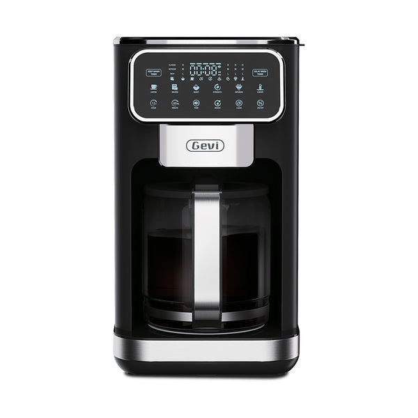 GEVI 12-Cup Programmable  Drip Coffee Maker Machine with LED Touchscreen DCMA0