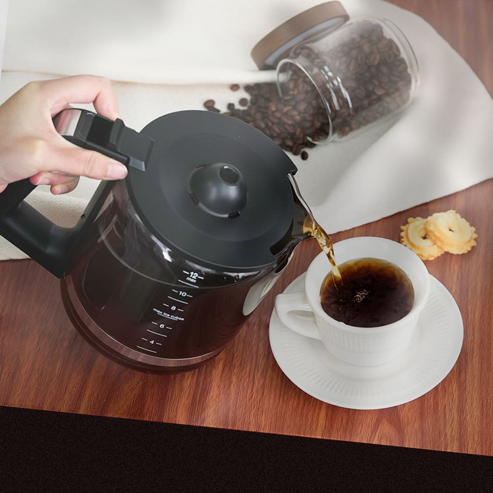 GEVI | 12-Cup Drip Coffee Maker Machine with LED Touchscreen DCMA0