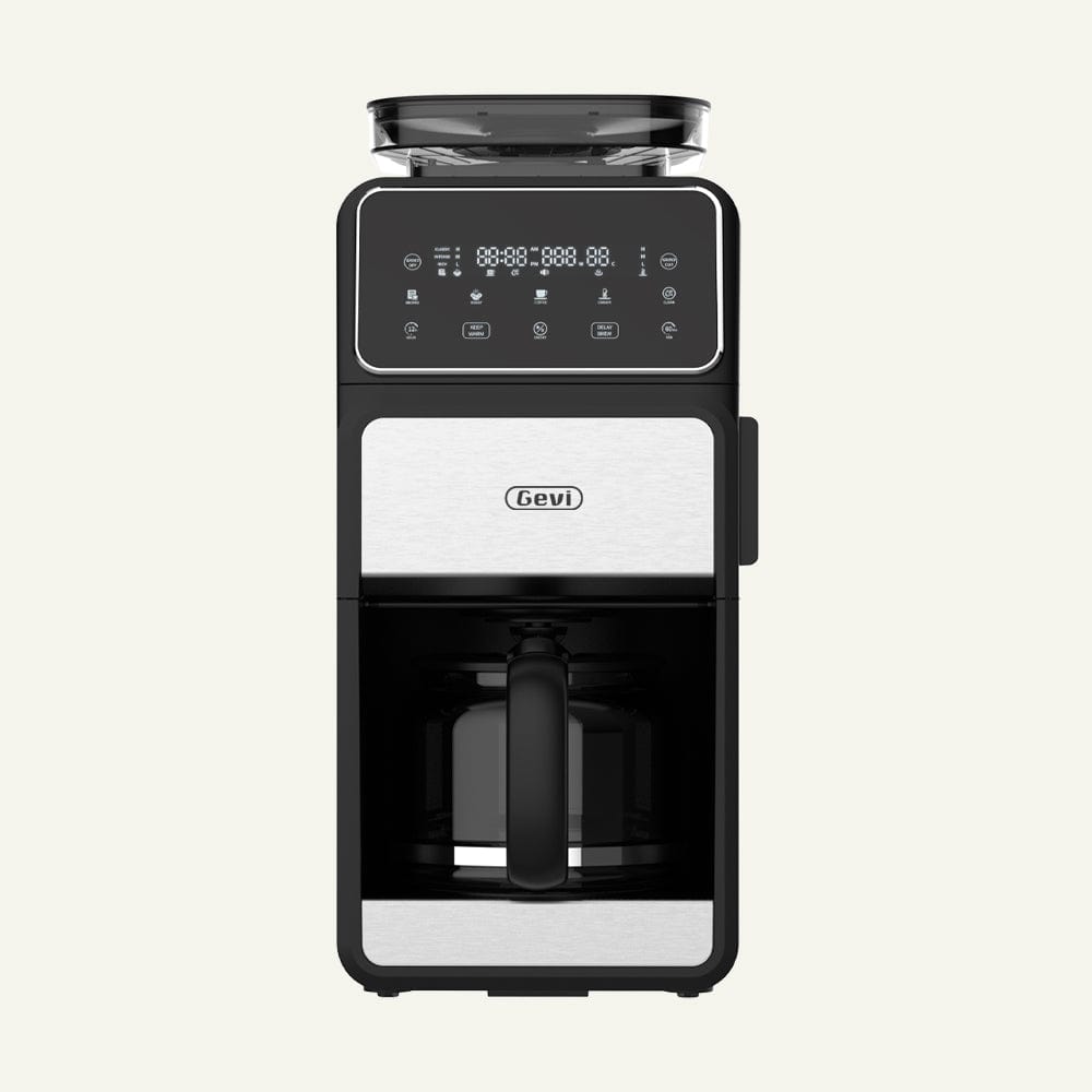 GEVI 10-Cup Drip Coffee Maker Machine with Grinder and LED Touchscreen DCMF0 