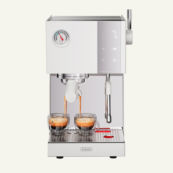 GEVI 20 Bar Semi Automatic Espresso Coffee Machine with OPV and Dual Display Touch Screen ECMN0 