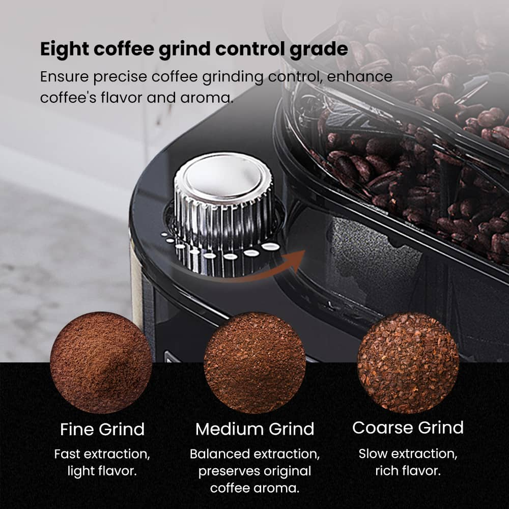 GEVI Coffee Maker with Bean Grinder