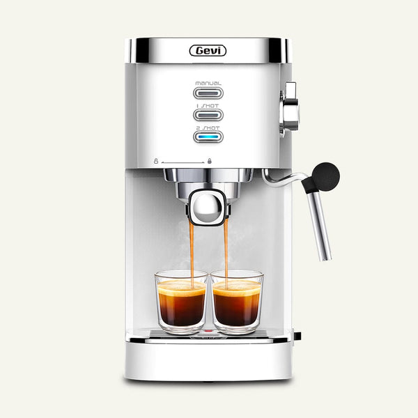 GEVI Espresso and Cappuccino Maker with Milk Frother and Steam Wand ECME0 