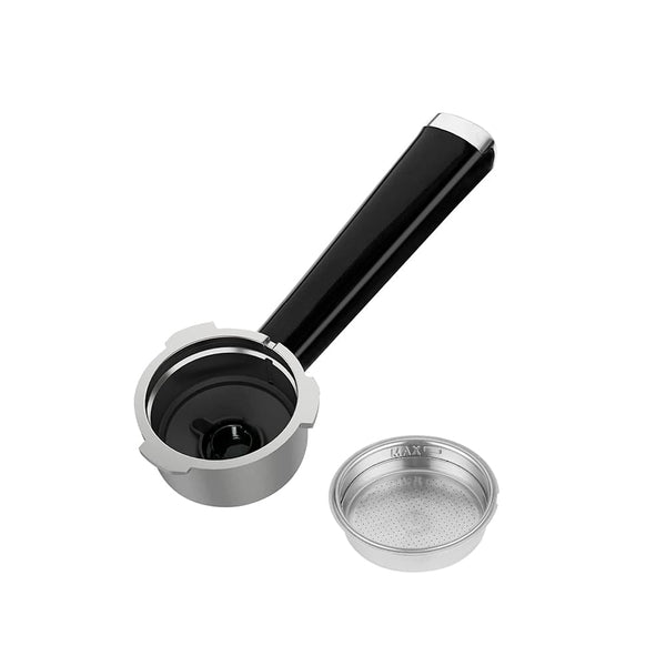 Single Cup Dual Wall Metal Filter and Portafilter Combo For Espresso Coffee Machine ECMA0-SS0A2