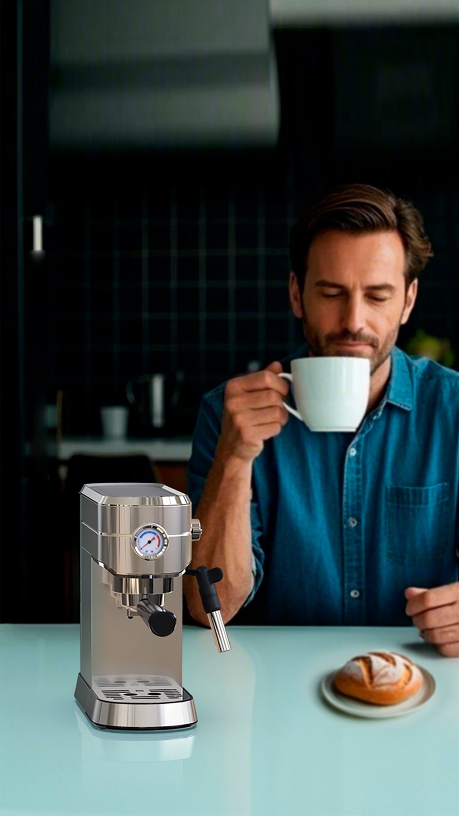 Gevi Espresso Machine 20 Bar Pump Pressure, Cappuccino Coffee