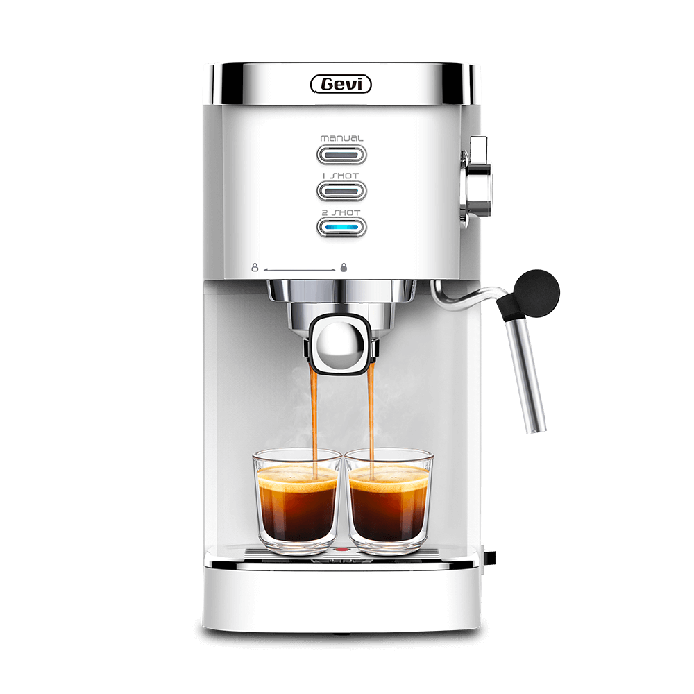 GEVI | Espresso and Cappuccino Maker with Milk Frother and Steam Wand