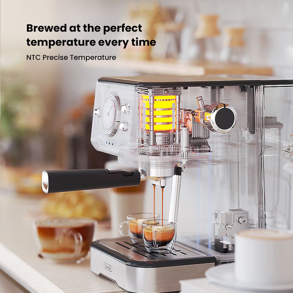 GEVI Espresso Machine with Temperature Control