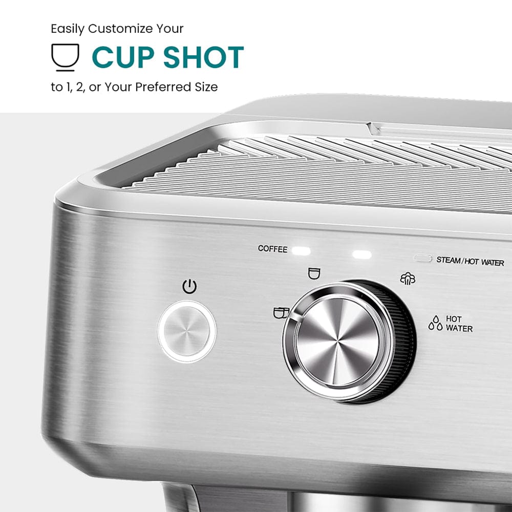 GEVI Ezbru Espresso Machine with Preinfusion ECMC0