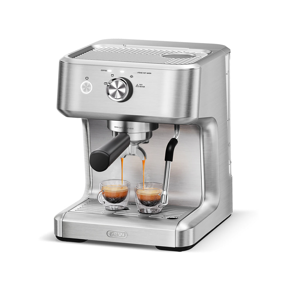 GEVI | Ezbru Espresso Machine with Pre-infusion | ECMC0