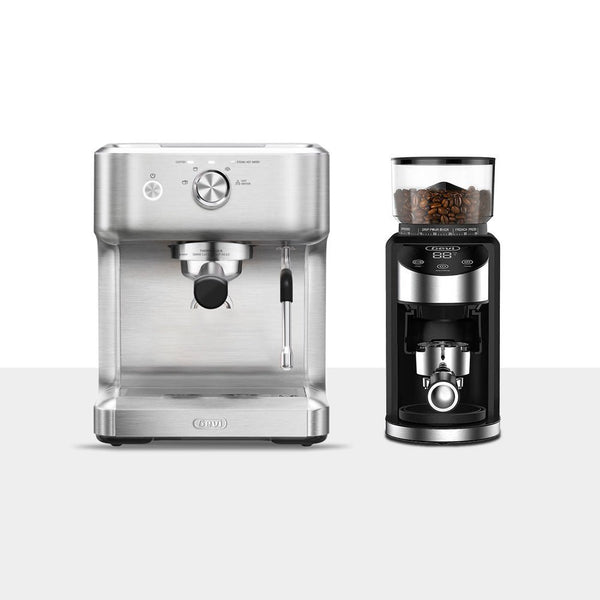 Ezbru Espresso Barista Starter Set with Grinder